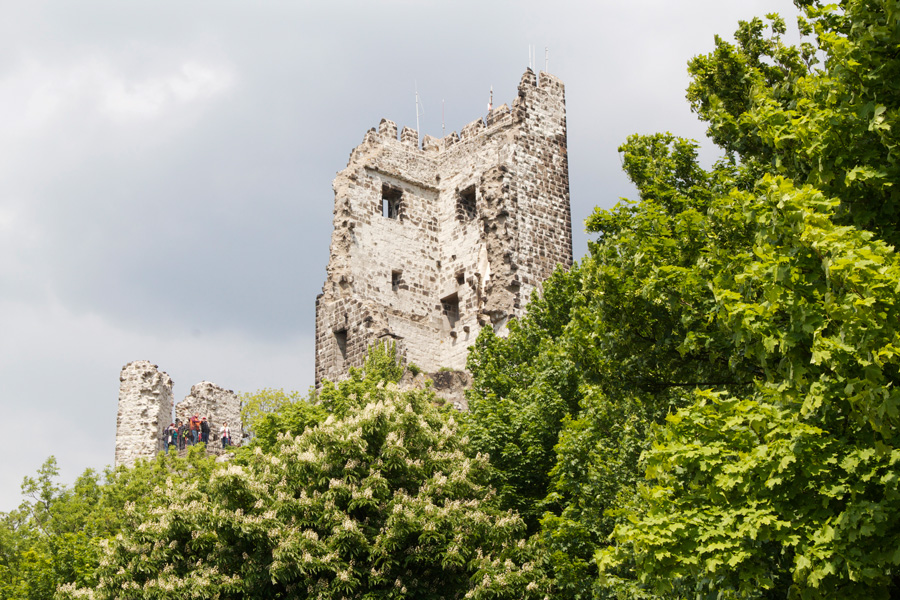 le rovine del castello del 1200