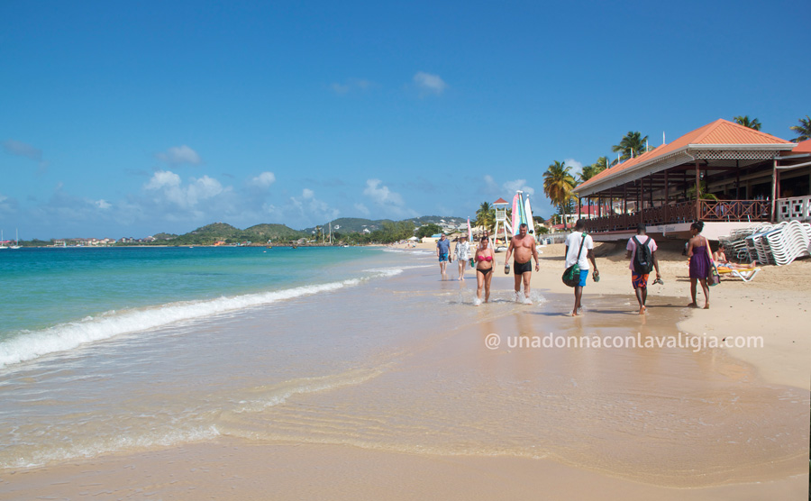 reduit beach santa lucia caraibi